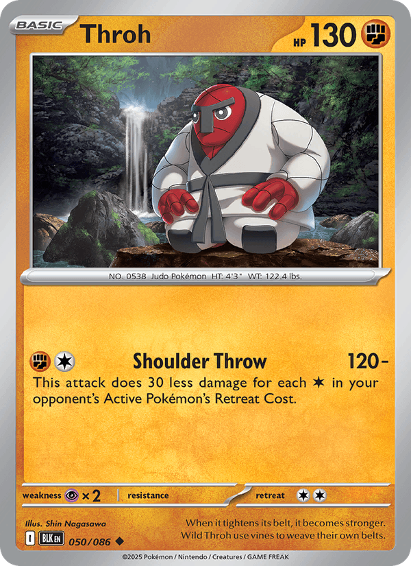 Throh 50/86 Black Bolt English Pokémon card