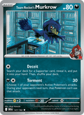 Team Rocket's Murkrow 127/182 Destined Rivals English Pokémon card