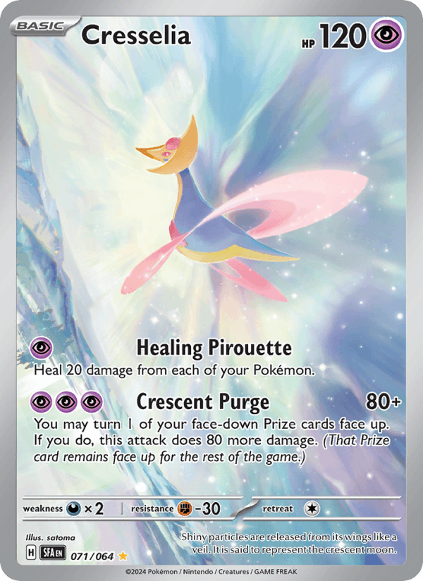Cresselia 71/64 Shrouded Fable English Pokémon card