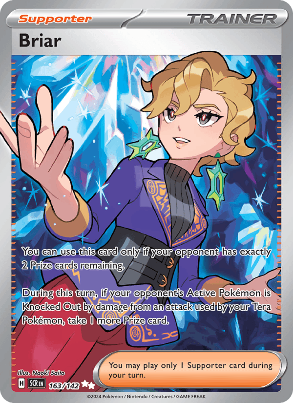 Briar 163/142 Stellar Crown English Pokémon card