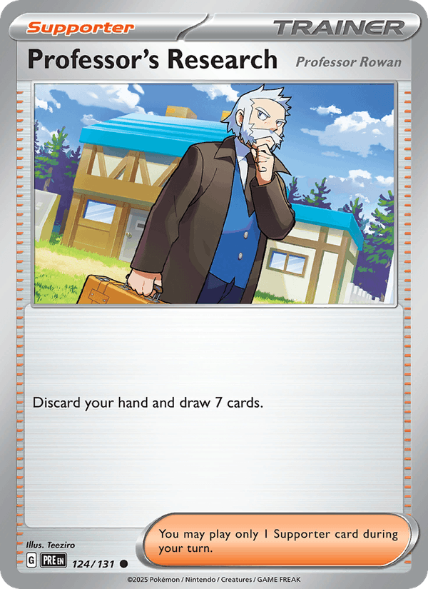Professor's Research 124/131 Prismatic Evolutions English Pokémon card