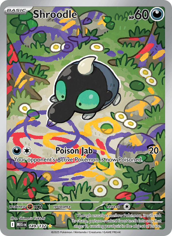 Shroodle 149/132 Mega Evolution English Pokémon card