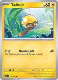 Tadbulb 75/197 Obsidian Flames English Pokémon card
