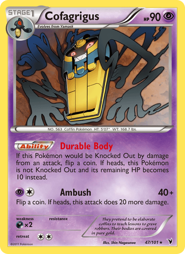 Cofagrigus 47/101 Noble Victories English Pokémon card