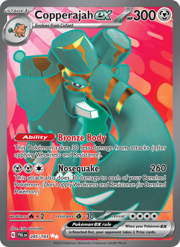 Copperajah ex 245/193 Paldea Evolved English Pokémon card