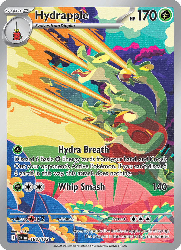 Hydrapple 188/182 Destined Rivals English Pokémon card