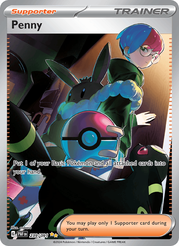 Penny 239/91 Paldean Fates English Pokémon card