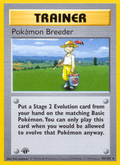 Pokémon Breeder 76/102 Base Set English Pokémon card