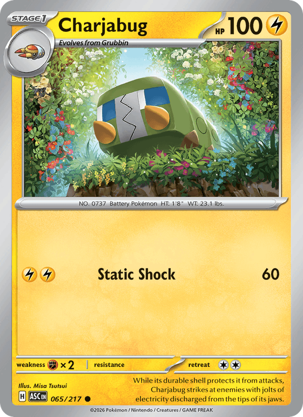Charjabug 65/217 Ascended Heroes English Pokémon card