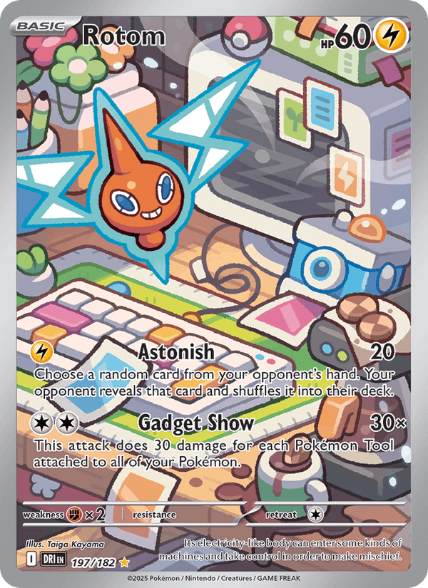 Rotom 197/182 Destined Rivals English Pokémon card