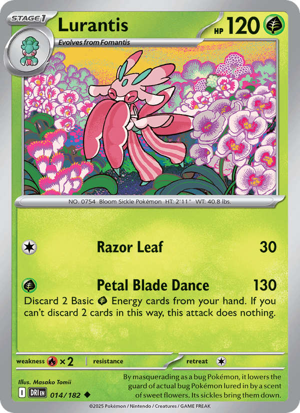 Lurantis 14/182 Destined Rivals English Pokémon card