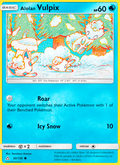 Alolan Vulpix 30/156 Ultra Prism English Pokémon card