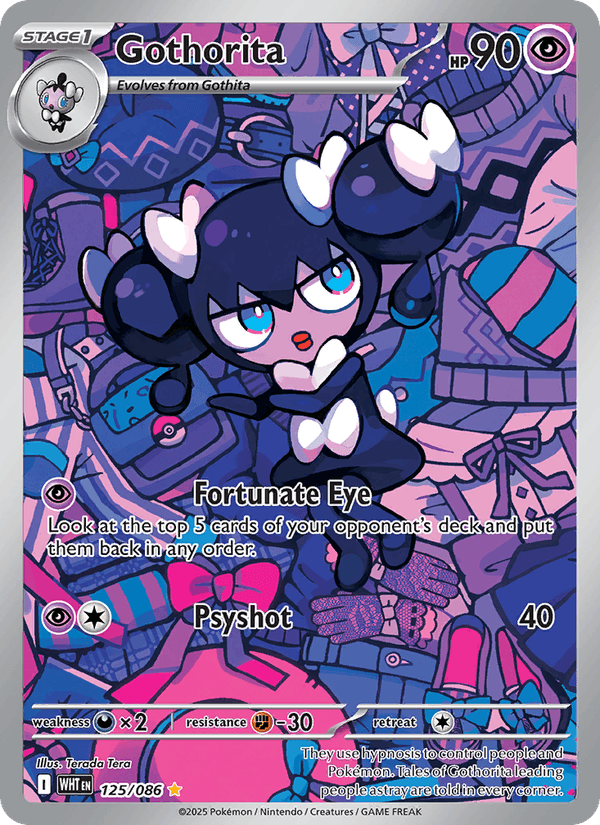Gothorita 125/86 White Flare English Pokémon card
