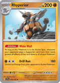Rhyperior 76/142 Stellar Crown English Pokémon card