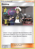 Guzma 115/147 Burning Shadows English Pokémon card