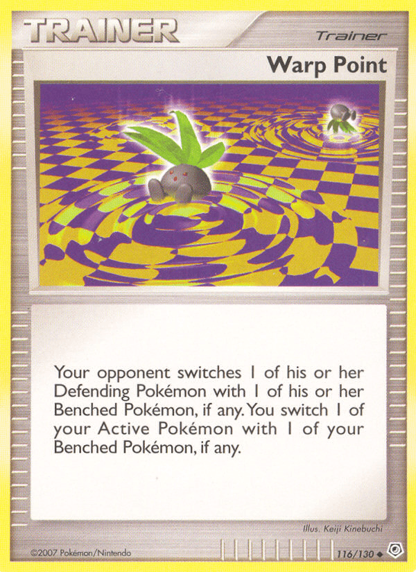 Warp Point 116/130 Diamond & Pearl English Pokémon card