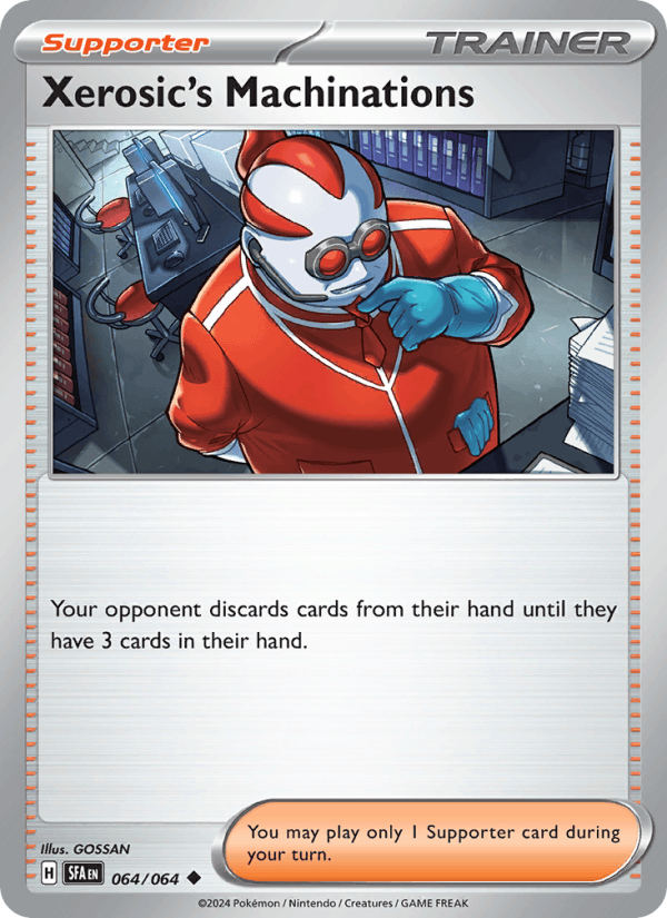 Xerosic's Machinations 64/64 Shrouded Fable English Pokémon card