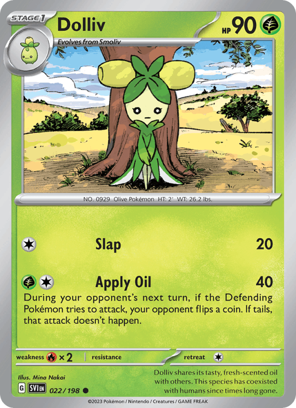 Dolliv 22/198 Scarlet & Violet English Pokémon card