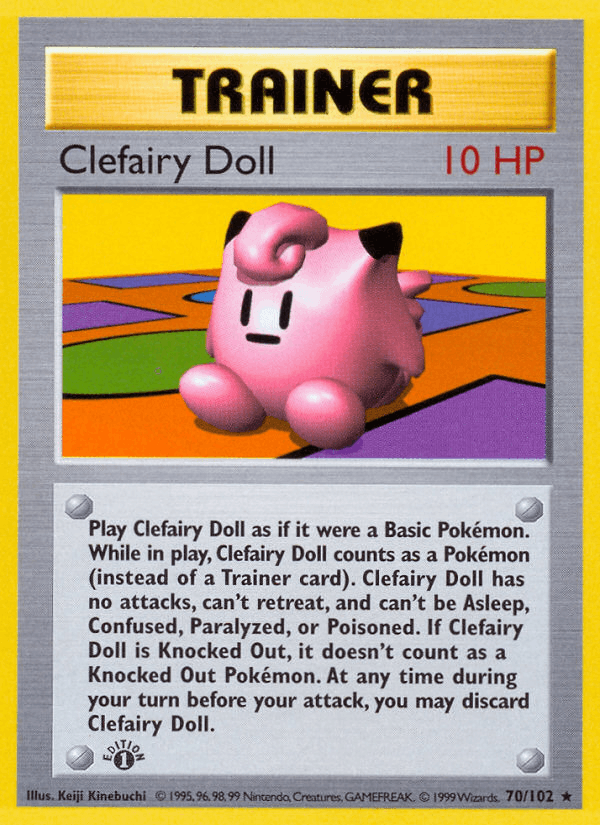 Clefairy Doll 70/102 Base Set English Pokémon card