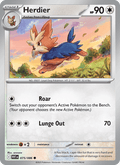 Herdier 75/86 White Flare English Pokémon card