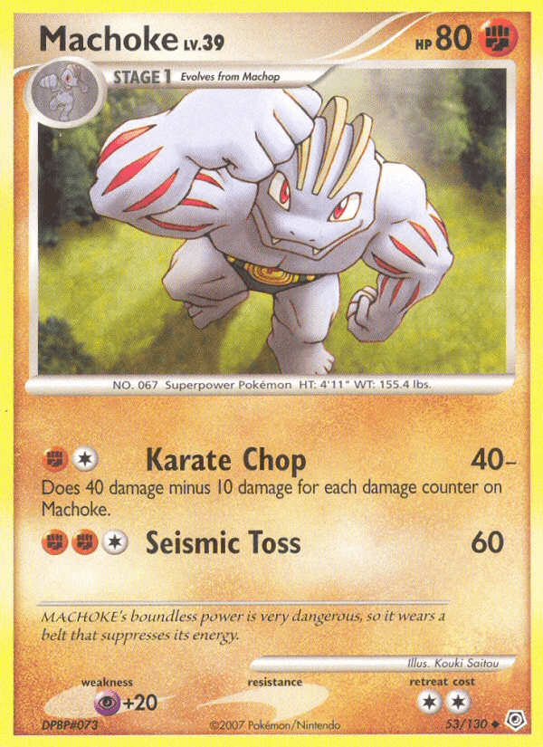 Machoke 53/130 — Diamond & Pearl [EN] — FrostPeak Collectibles