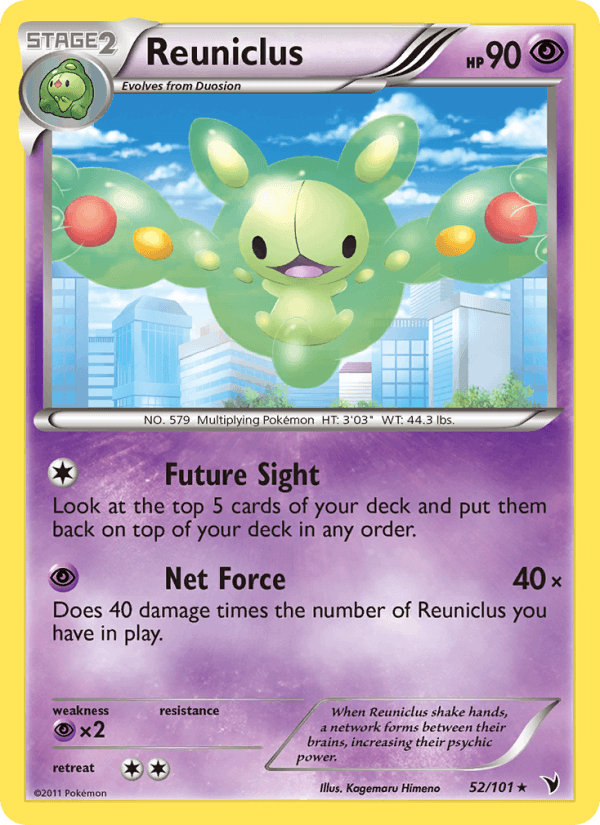 Reuniclus 52/101 Noble Victories English Pokémon card