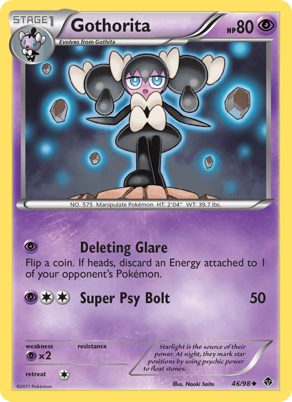 Gothorita 46/98 Emerging Powers English Pokémon card