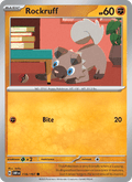 Rockruff 116/197 Obsidian Flames English Pokémon card