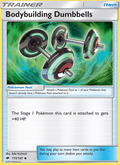 Bodybuilding Dumbbells 113/147 Burning Shadows English Pokémon card