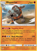 Rhyperior 67/147 Burning Shadows English Pokémon card