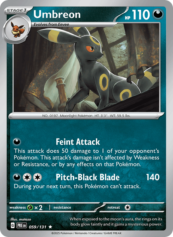 Umbreon 59/131 Prismatic Evolutions English Pokémon card