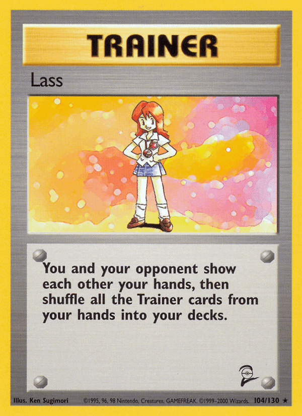 Lass 104/130 Base Set 2 English Pokémon card
