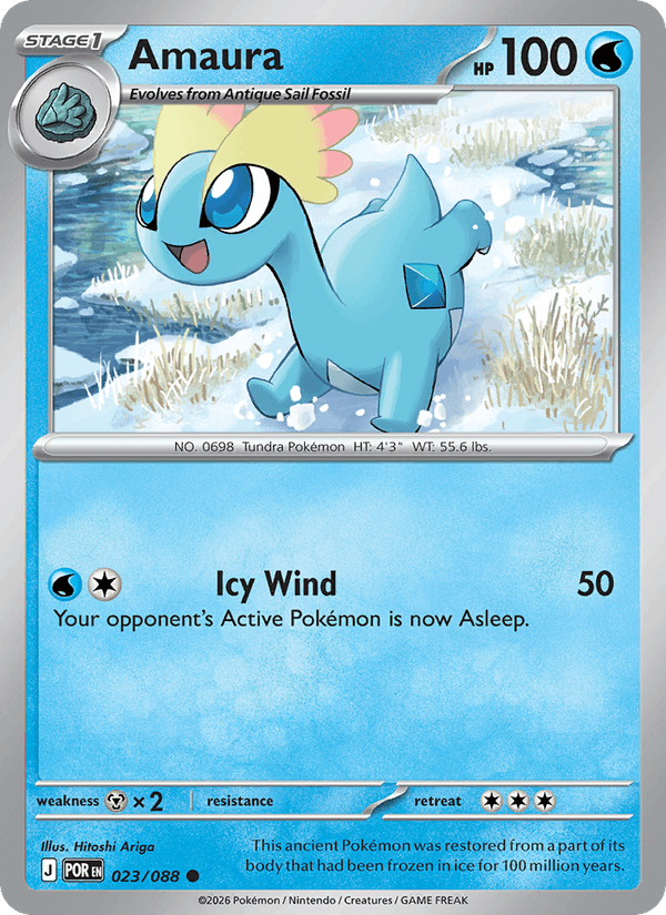 Amaura 23/88 Perfect Order English Pokémon card