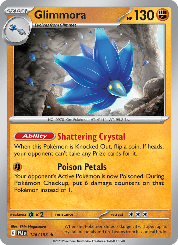 Glimmora 126/193 Paldea Evolved English Pokémon card