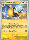 Kilowattrel 22/91 Paldean Fates English Pokémon card