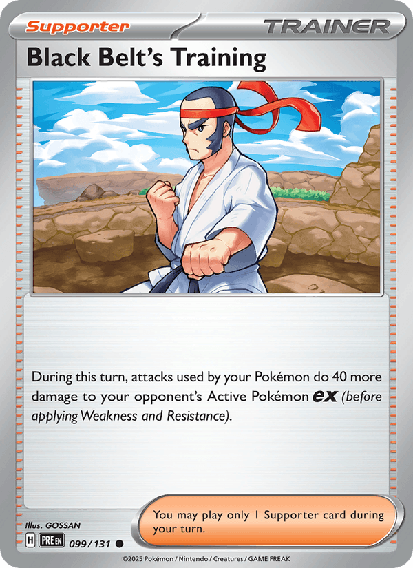 Black Belt's Training 99/131 Prismatic Evolutions English Pokémon card