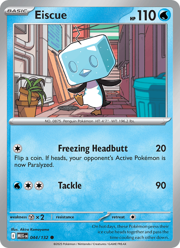 Eiscue 44/132 Mega Evolution English Pokémon card