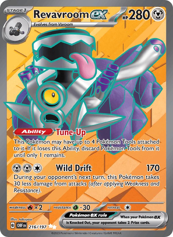 Revavroom ex 216/197 Obsidian Flames English Pokémon card