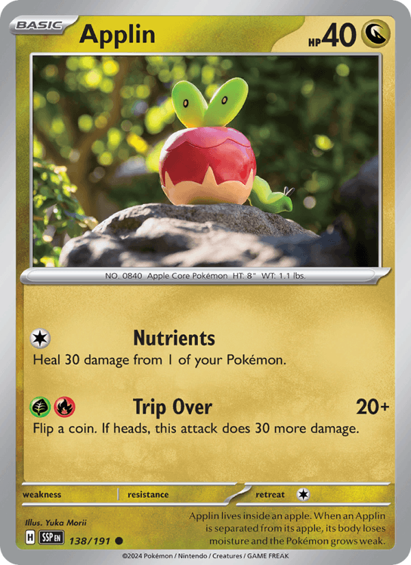 Applin 138/191 Surging Sparks English Pokémon card