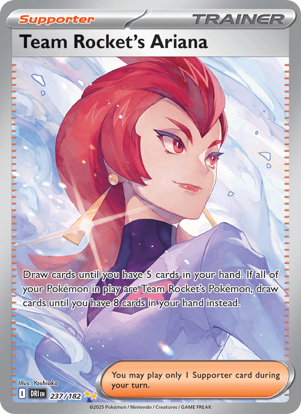 Team Rocket's Ariana 237/182 Destined Rivals English Pokémon card