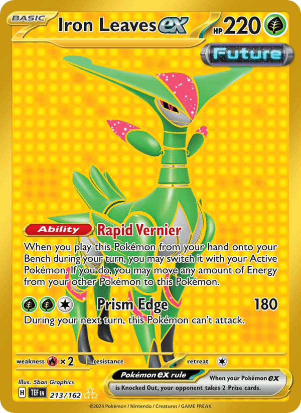 Iron Leaves ex 213/162 Temporal Forces English Pokémon card