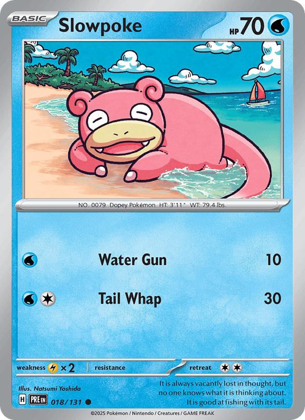 Slowpoke 18/131 Prismatic Evolutions English Pokémon card