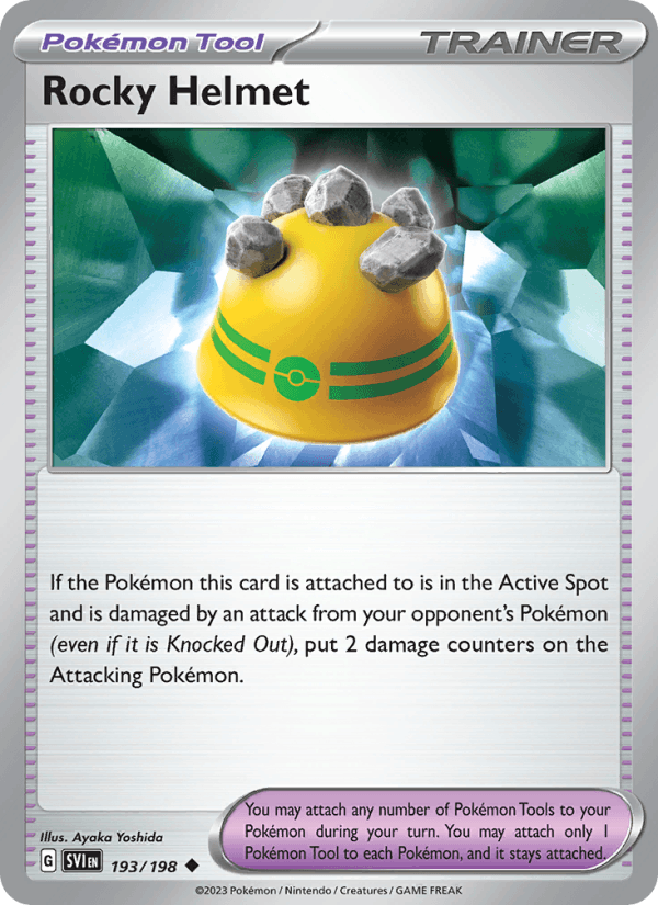 Rocky Helmet 193/198 Scarlet & Violet English Pokémon card