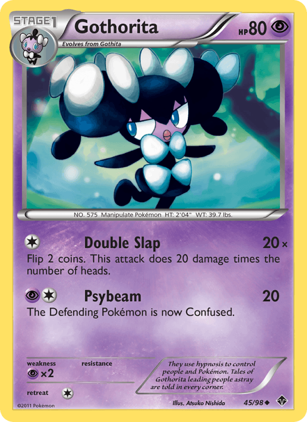 Gothorita 45/98 Emerging Powers English Pokémon card