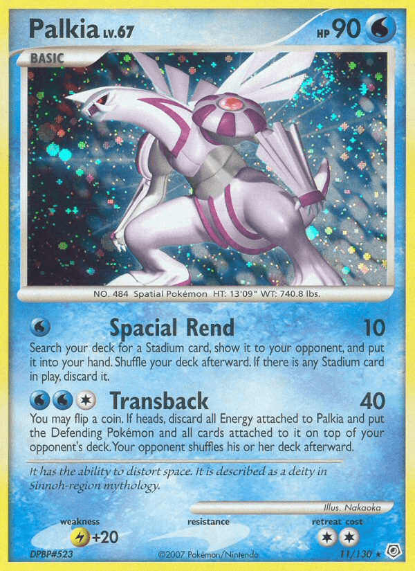 Palkia 11/130 Diamond & Pearl English Pokémon card