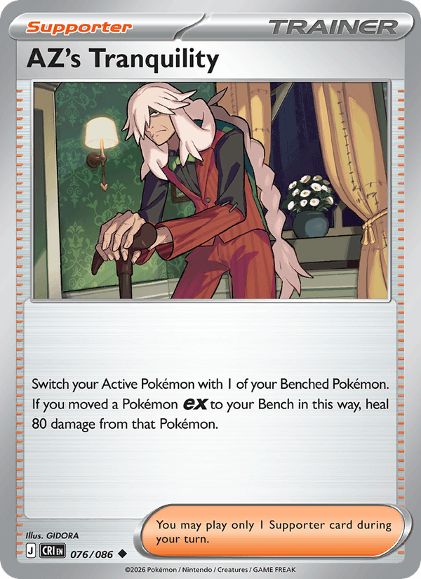 AZ's Tranquility 76/86 Chaos Rising English Pokémon card
