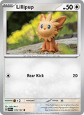 Lillipup 170/197 Obsidian Flames English Pokémon card