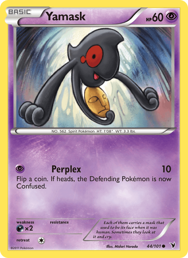 Yamask 44/101 Noble Victories English Pokémon card