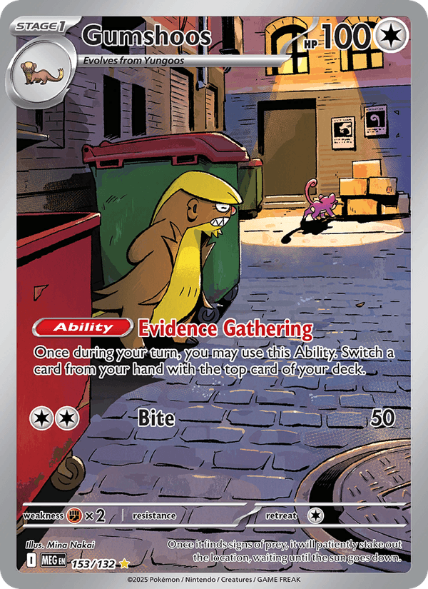 Gumshoos 153/132 Mega Evolution English Pokémon card