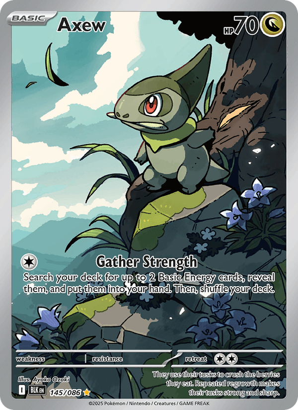 Axew 145/86 Black Bolt English Pokémon card